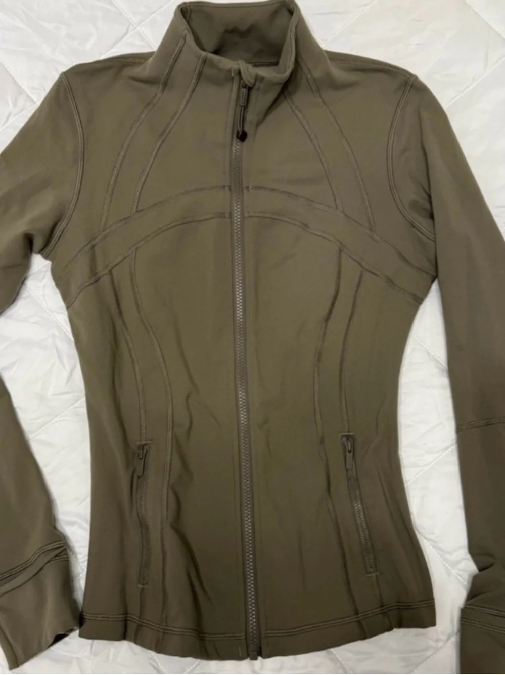Lululemon Athletica Women’s Luon Define  Jacket Dark Olive First Release size 8